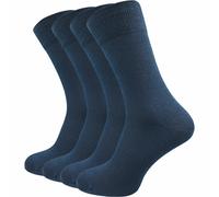 Businesssocken Bio Baumwolle | Beste Qualität & Perfekte Passform | Herren (4 Paar) - Blau / 43 - 46