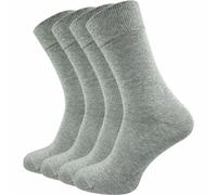 Businesssocken Bio Baumwolle | Beste Qualität & Perfekte Passform | Herren (4 Paar) - Hellgrau / 47 - 50
