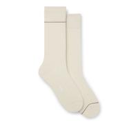 Businesssocken BOSS "2P RS Light rib CC", Herren, Gr. 43-46, beige (open weiß 118), Baumwollmischung, unifarben, elastisch, Socken (52593823-43) open weiß 118