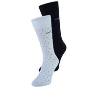 Businesssocken BOSS "2P RS Mini Iconic", Herren, Gr. 43-46, light, pastel blau 450, Baumwollmischung, elastisch, Socken, Socken Pack aus 1x uni und 1x minimalistisches Muster (75552800-43) light, past