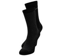 Businesssocken BOSS "2P RS ShineDiam CC W", Damen, Gr. 35-38, schwarz-weiß (schwarz 001), Baumwollmischung, elastisch, Socken, mittelhoch (95584730-35) schwarz 001