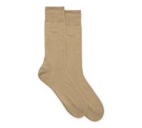 Businesssocken BOSS "2P RS Uni CC", Herren, Gr. 39-42, beige (medium beige 261), Baumwollmischung, unifarben, normal, Socken, mit Markenlogo (87433112-39) medium beige 261