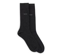 Businesssocken BOSS "2P RS Uni CC", Herren, Gr. 39-42, grau (charcoal 012), Baumwollmischung, unifarben, normal, Socken, mit Markenlogo (68536507-39) charcoal 012