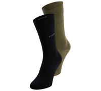 Businesssocken BOSS "2P RS Uni CC", Jungen, Gr. 39-42, schwarz (medium grün 313), Baumwollmischung, normal, Socken, mit Markenlogo (28572365-39) medium grün 313