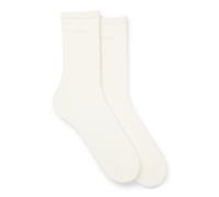 Businesssocken BOSS "2P RS Uni Logo CC W", Damen, Gr. 39-42, weiß (open weiß 119), Baumwolle, normal, Socken, mit BOSS Schriftzug (12132803-39) open weiß 119