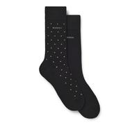Businesssocken BOSS "2PRS MiniDot VIBambo", Herren, Gr. 39-42, schwarz (schwarz 001), Elasthan, Polyamid, Viskose, unifarben, elastisch, Socken (40854069-39) schwarz 001