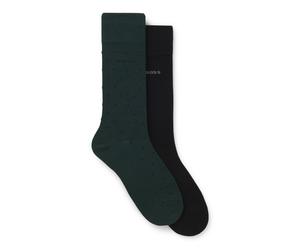 Businesssocken BOSS "2PRS MiniDot VIBambo", Herren, Gr. 43-46, grün (open grün 399), Elasthan, Polyamid, Viskose, elastisch, Socken (45120714-43) open grün 399
