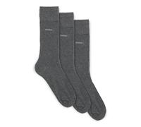 BOSS Herren Socken, 3er Pack - Finest Soft Cotton, Threepack RS Uni CC Grau 47-50