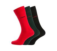 Businesssocken HUGO UNDERWEAR "3P RS UNI CC", Herren, Gr. 43-46, open grün 385, Baumwollmischung, elastisch, Socken, mit kontrastfarbenen HUGO Logo-Schriftzug (89632938-43) open grün 385