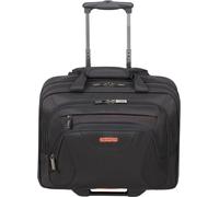 Businesstasche AMERICAN TOURISTER "AT WORK", Damen, Gr. B/H/T: 44cm x 38cm x 23cm, orange (schwarz, orange), Polyester, Taschen, Handgepäck Trolley Reisetasche15,6-Zoll Laptop-10,5-Zoll Tabletfach (60
