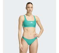 Bustier-Bikini ADIDAS PERFORMANCE "3S BLD BIK", Damen, Gr. 48, N-Gr, equipment grün, clear mint, Obermaterial: 78% Polyamid, 22% Elasthan, Bikini-Sets (87142445-48) equipment grün, clear mint