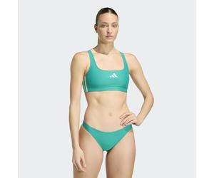 Bustier-Bikini ADIDAS PERFORMANCE "3S BLD BIK", Damen, Gr. 46, N-Gr, equipment grün, clear mint, Obermaterial: 78% Polyamid, 22% Elasthan, Bikini-Sets (87142445-46) equipment grün, clear mint