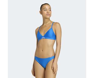 Bustier-Bikini ADIDAS PERFORMANCE "TRIANGLE BIKINI SET MIT 2-WEGE-VERSTELLBAREN TRÄGERN", Damen, Gr. 44, N-Gr, blau (glory blau), Obermaterial: 78% Polyester, 22% Elasthan, Bikini-Sets (47426626-44) g