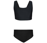 Bustier-Bikini AQUARTI "Bikini Mädchen Sport Bikini Racerback Bustier & Bikinislip", Mädchen, Gr. 152, N-Gr, schwarz, Obermaterial: 80% Polyamid PA. 20% Elasthan EL., Bikini-Sets (11286102-152) schwar