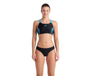 Bustier-Bikini ARENA, Damen, Gr. 36, N-Gr, schwarz (schwarz, turquo), Obermaterial: 80% Polyamid, 20% Elasthan, Bikini-Sets (90556430-36) schwarz, turquo