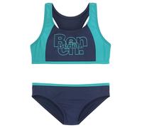 Bustier-Bikini BENCH., Mädchen, Gr. 146/152, N-Gr, bunt (marine, türkis), Recycling-Polyamid, kontrastfarbene Details, Bikini-Sets, mit kontrastfarbigen Einsätzen (47238430-146) marine, türkis