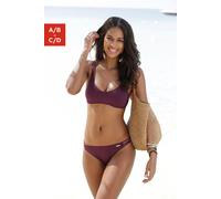 Bruno Banani Bustier-Bikini, mit Zierbändern 36, Cup A/B rot Damen Black White Trends Damenbademode Bustier-Bikini 36, Cup A/B bordeaux