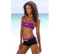 H.I.S Damen Bikini lila / schwarz, Größe 40, 321782 Lila / Schwarz S