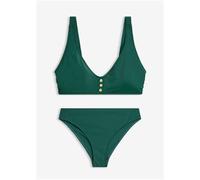 Bustier-Bikini mit Knopfdetail (2-tlg.Set) 38