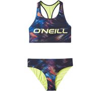 Bustier-Bikini O'NEILL "ACTIVE O'NEILL BIKINI", Mädchen, Gr. 164 (158), N-Gr, schwarz (schwarz future fade), Elasthan, Polyester, bedruckt, mehrfarbig, Bikini-Sets Bustier-Bikini, für aktive Children,