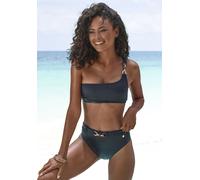 LASCANA Bustier-Bikini-Top Damen schwarz Gr.38 Cup C/D