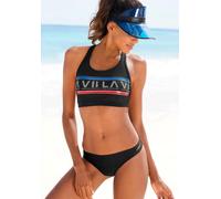 Bustier-Bikini VENICE BEACH, Damen, Gr. 38, N-Gr, schwarz, Polyamid, Bikini-Sets Bustier-Bikini, Mit Logodruck (35672811-38)