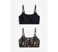 Bustier-Bikinioberteil (2er Pack) uni und bedruckt 38