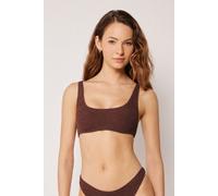 Bustier-bikinioberteil Crinkle Waves Braun 2