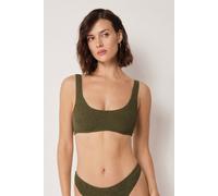 Bustier-bikinioberteil Crinkle Waves Grun 2