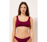 Bustier-bikinioberteil Crinkle Waves Rot 2