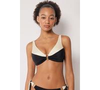 Bustier-bikinioberteil Elegant Bicolor Schwarz 2