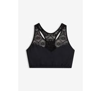 Bustier-Bikini-Top BONPRIX, Damen, Gr. 42, N-Gr, schwarz, Obermaterial: 80% Polyamid, 20% Elasthan. Netz: 92% Polyester, 8% Elasthan, Bikini-Oberteile, mit Bandeau-Design, mit Brustfutter, mit elastis