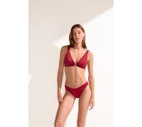 Bustier-bikinioberteil Shiny Satin Rot 2
