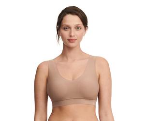 Bustier CHANTELLE "SOFTSTRETCH", Damen, Gr. XL/XXL, N-Gr, coffee latte, Obermaterial: 80% Polyamid, 20% Elasthan, BHs Bustier, V-Ausschnitt (42695043-XL) coffee latte