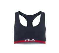 Bustier FILA, Damen, Gr. L, N-Gr, blau (navy), Jersey, Obermaterial: 95% Baumwolle, 5% Elasthan, bedruckt, unifarben mit Farbeinsatz, Basic, Basic, BHs Bustier, mit elastischem Unterbrustband mit Logo