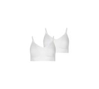 Bralette JOCKEY "Seamfree Stretch", Damen, Gr. L, N-Gr, weiß, Jersey, Obermaterial: 91% Polyamid, 9% Elasthan, unifarben, Basic, BHs Bralette, Ohne Seitennähte, Breites Unterbrustband, V-Ausschnitt (5