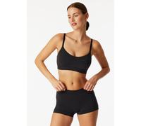 Bustier mit herausnehmbaren Pads schwarz - Unique Cotton 48