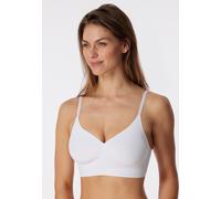Schiesser Damen Bustier 179821-100 mit herausnehmbaren Pads Invisible Soft Weiß Größe 38
