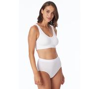 Bustier SCHIESSER "Classic Seamless", Damen, Gr. L, N-Gr, weiß (100, weiß), Single Jersey, Obermaterial: 93% Polyamid, 7% Elasthan, BHs Bustier, mit herausnehmbaren Pads (78392808-L) 100, weiß