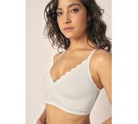 Skiny Skiny Damen Micro Lovers Herausnehmbare Pads Bustier, , 40 weiss