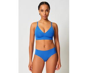 Bustier SKINY "Sensation", Damen, Gr. 38, N-Gr, blau (nebulas blau), Microtouch, Obermaterial: 62% Polyacryl, 38% Elasthan, unifarben, normal, BHs Bustier, doppellagig, mit herausnehmbaren Pads, V-Aus