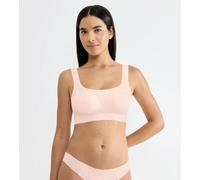 Bustier SLOGGI "ZERO Feel 2.0", Damen, Gr. S, N-Gr, rosa (puff pink), Single Jersey, Obermaterial: 76% Polyamid, 24% Elasthan, BHs Bustier, mit herausnehmbaren Pads, leichter Halt, Mikrofaser (2743262