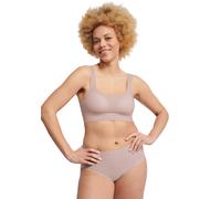 Bustier SLOGGI "Zero Feel 2.0", Damen, Gr. XXL, N-Gr, rosa (perola), Single Jersey, Obermaterial: 76% Polyamid, 24% Elasthan, unifarben, BHs Bustier, nahtlos und unsichtbar, herausnehmbare Pads, dehnb