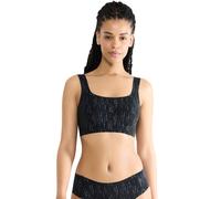 Bustier SLOGGI "ZERO Feel 2.0", Damen, Gr. XXL, N-Gr, schwarz (schwarz combination), Single Jersey, Obermaterial: 76% Polyamid, 24% Elasthan, BHs Bustier, nahtlos, herausnembare Pads, Microfaser (6556
