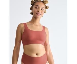 Bustier SLOGGI "ZERO Feel 2.0 Top", Damen, Gr. S, N-Gr, rot (candid orange), Single Jersey, Obermaterial: 76% Polyamid, 24% Elasthan, BHs Bustier, nahtlos und unsichtbar (30837552-S) candid orange