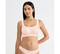 Bustier SLOGGI "ZERO Feel 2.0 Top", Damen, Gr. XS, N-Gr, rosa (puff pink), Single Jersey, Obermaterial: 76% Polyamid, 24% Elasthan, BHs Bustier, nahtlos und unsichtbar (27432625-XS) puff pink