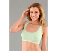 Bustier SPEIDEL, Damen, Gr. 48/50, Cup B/C, bunt (grün, koralle, blau), 100% Baumwolle, BHs Bustier (623872-48) grün, koralle, blau