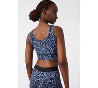 Bustier-Top mit All-over-Leo-Print blau 46