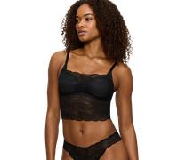 Bustier TRIUMPH "Lift Smart Bustier", Damen, Gr. 1, N-Gr, schwarz, Spitze, Obermaterial: 60% Polyamid, 24% Polyester, 16% Elasthan, unifarben, BHs Bustier, Stretch-Spitze (70232310-1) schwarz