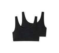 Bustier UNCOVER BY SCHIESSER "Uncover Cotton", Damen, Gr. XXL, N-Gr, schwarz (000, schwarz), Single Jersey, Obermaterial: 95% Baumwolle, 5% Elasthan, BHs Bustier, breite Träger, Cotton-Mix, elastisch,